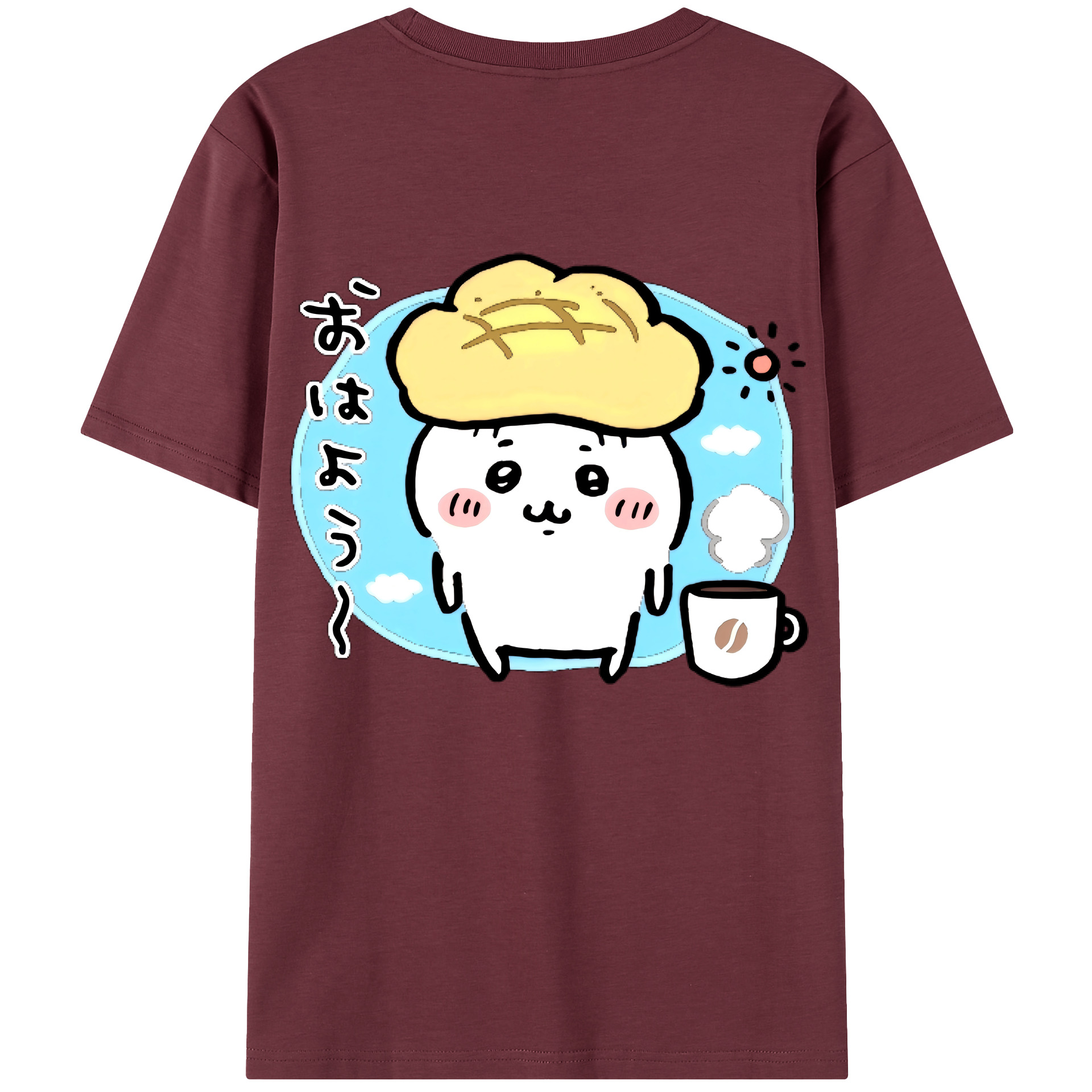 （画像用） ちいかわ ちいかわ Chii-kawa chiikawa 綿100％半袖Tシャツ（背面プリント）